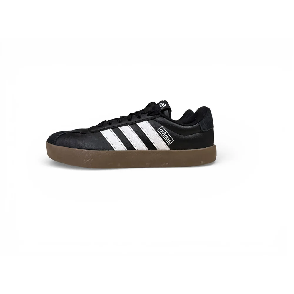 Adidas Men's VL Court 3.0 Core Black/Cloud White/Gum Sz 7 - Picture 2 of 9